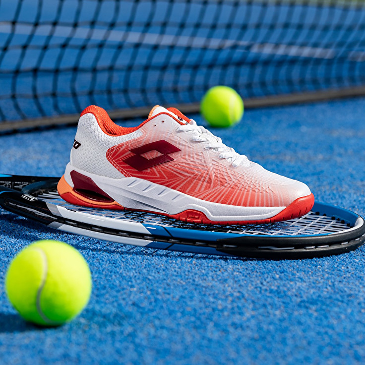 Women Lotto Mirage 100 Ii Cly W Tennis Shoes White / Red / Pink | 27840-GVRY