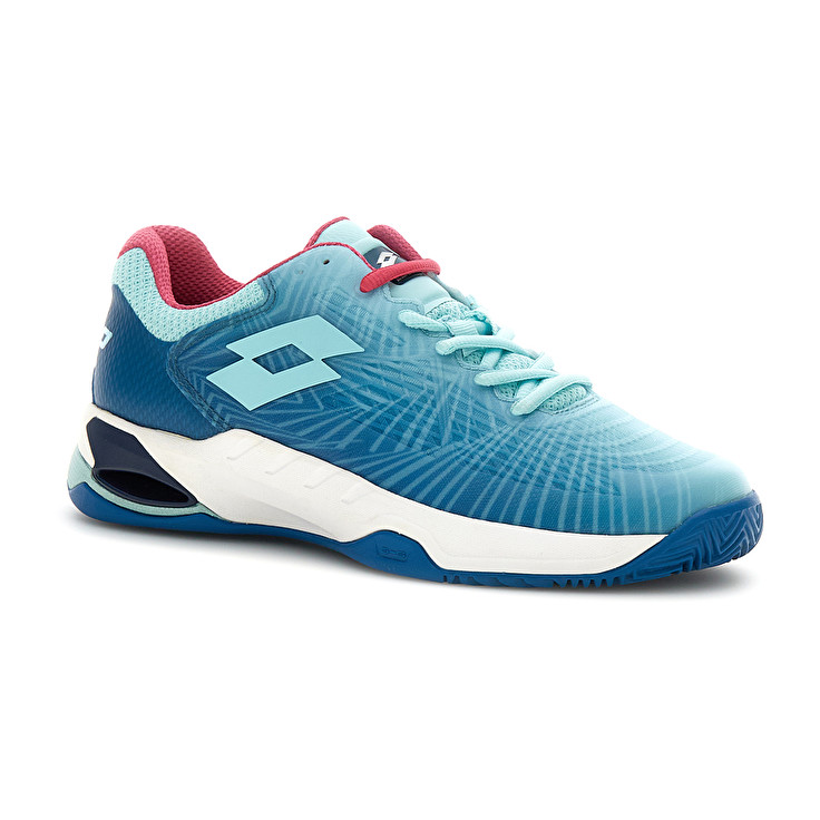 Women Lotto Mirage 100 Ii Cly W Tennis Shoes Blue / Blue / Pink | 27538-ROPY