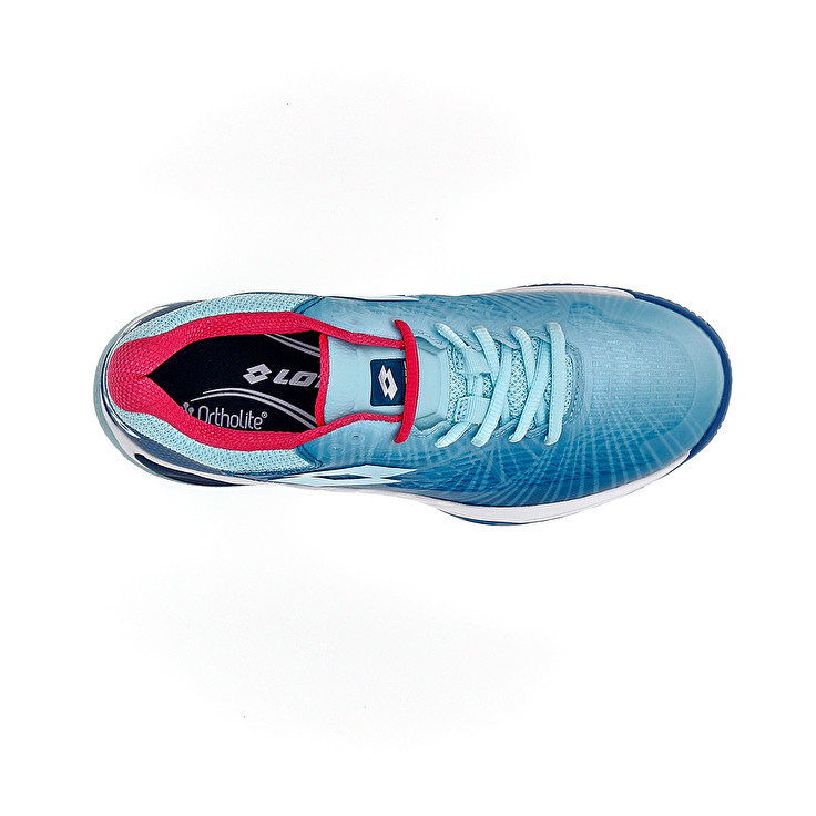 Women Lotto Mirage 100 Ii Cly W Tennis Shoes Blue / Blue / Pink | 27538-ROPY