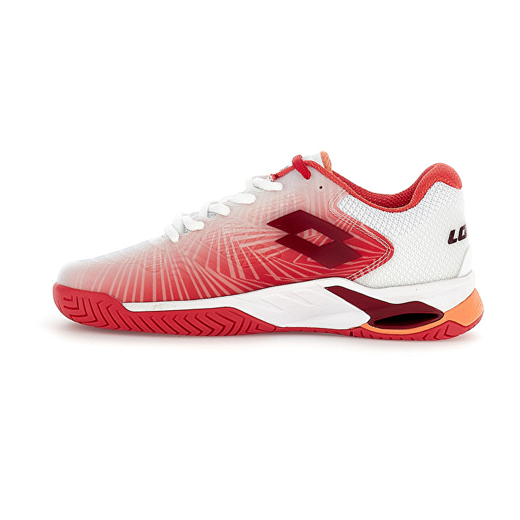Women Lotto Mirage 100 Ii Spd W Tennis Shoes White / Red / Pink | 90578-JKZA