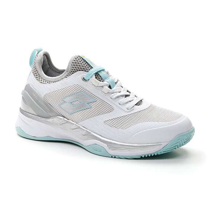Women Lotto Mirage 200 Cly W Tennis Shoes White / Silver / Blue | 28390-CUAN