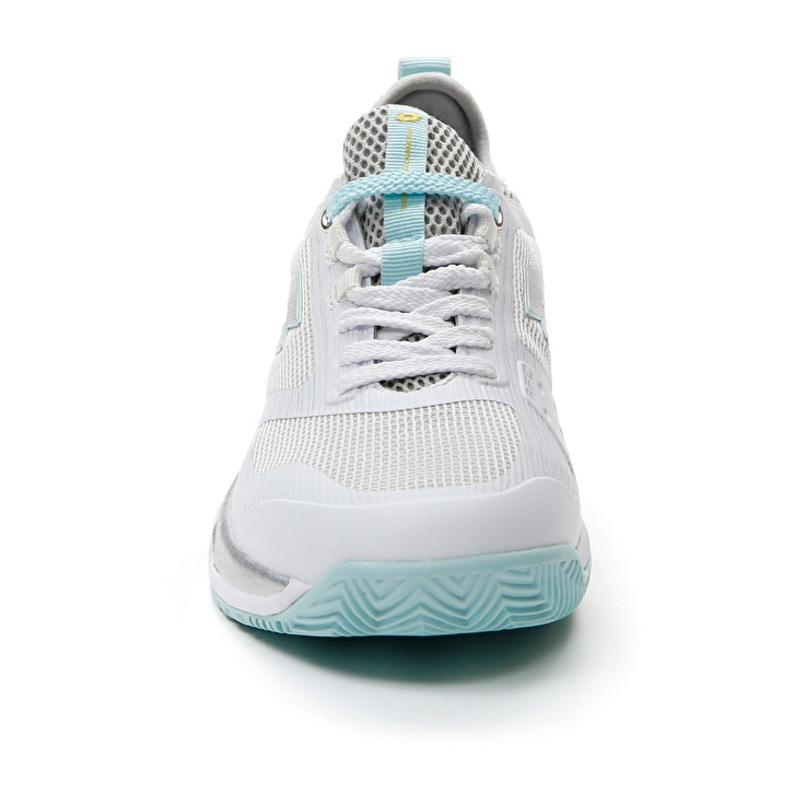 Women Lotto Mirage 200 Cly W Tennis Shoes White / Silver / Blue | 28390-CUAN
