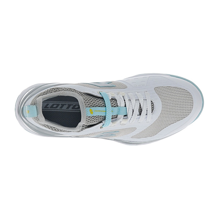 Women Lotto Mirage 200 Cly W Tennis Shoes White / Silver / Blue | 28390-CUAN