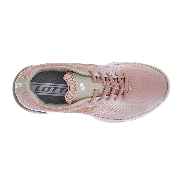 Women Lotto Mirage 300 Iii Spd W Tennis Shoes White / Coral | 35247-AIBY