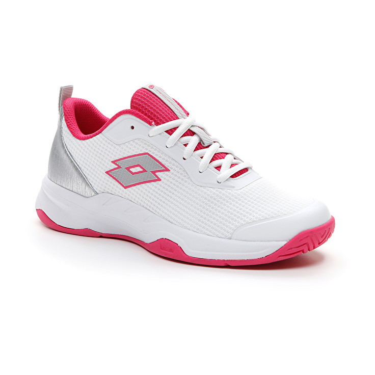 Women Lotto Mirage 600 Alr W Tennis Shoes White / Silver / Pink | 73890-RMPA