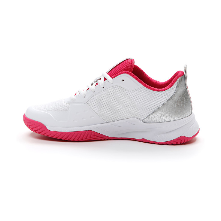 Women Lotto Mirage 600 Alr W Tennis Shoes White / Silver / Pink | 73890-RMPA