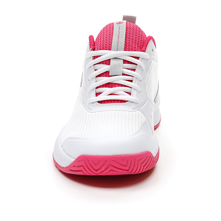 Women Lotto Mirage 600 Alr W Tennis Shoes White / Silver / Pink | 73890-RMPA