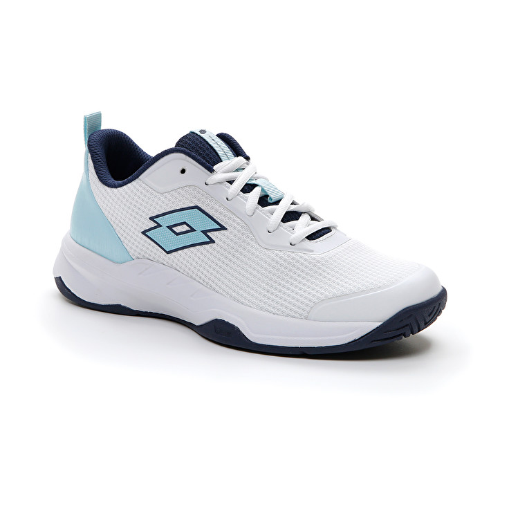 Women Lotto Mirage 600 Alr W Tennis Shoes White / Navy / Blue | 72405-TUVM