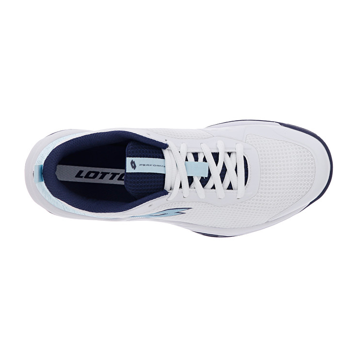 Women Lotto Mirage 600 Alr W Tennis Shoes White / Navy / Blue | 72405-TUVM