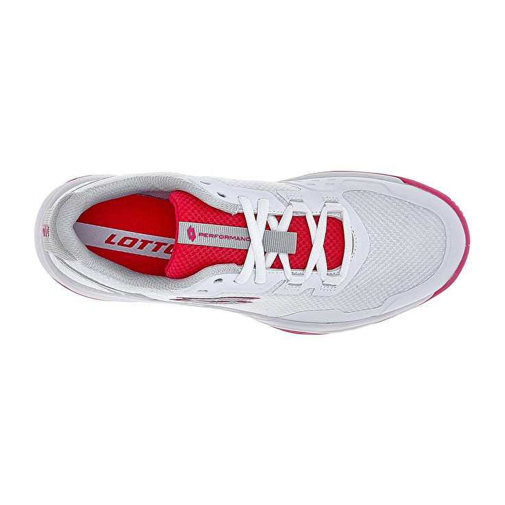 Women Lotto Mirage 600 Iii Alr W Tennis Shoes White / Red | 61908-AUIM