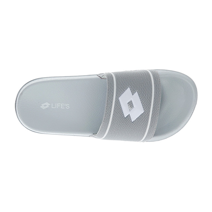 Women Lotto Moku W Slippers Grey / White | 67301-LYEK