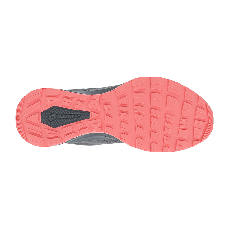 Women Lotto Moonrun 500 W Running Shoes Grey / Pink | 89371-DWTH