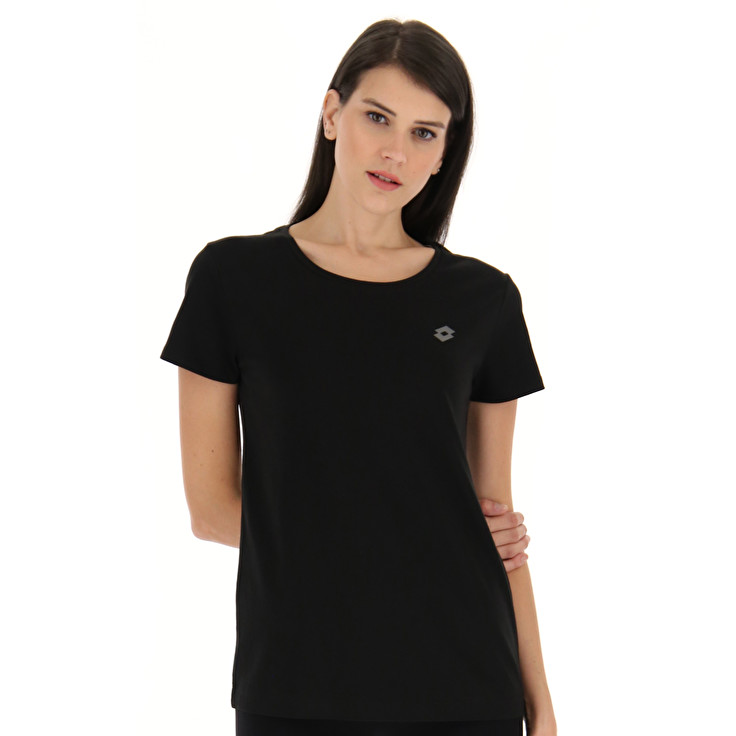 Women Lotto Msc W T-shirts Black | 72198-PHSD