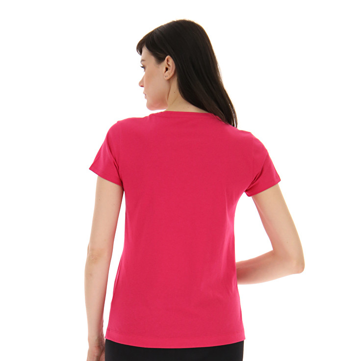 Women Lotto Msc W T-shirts Pink | 38659-CTDU