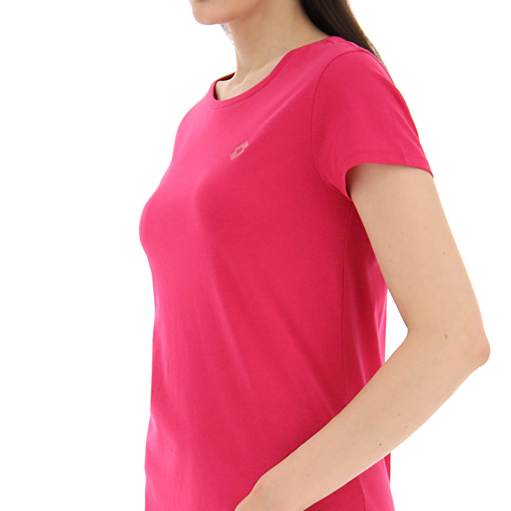 Women Lotto Msc W T-shirts Pink | 38659-CTDU
