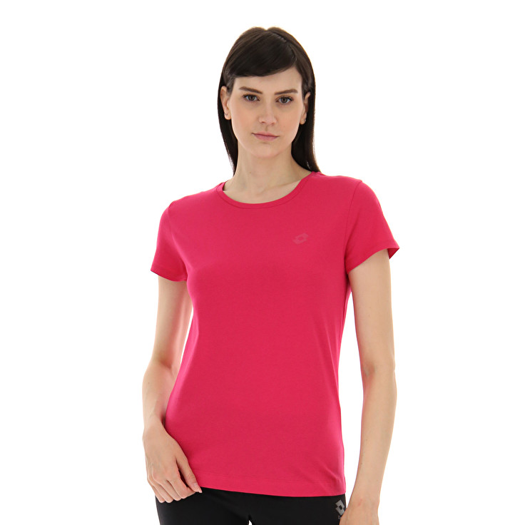 Women Lotto Msc W T-shirts Pink | 38659-CTDU