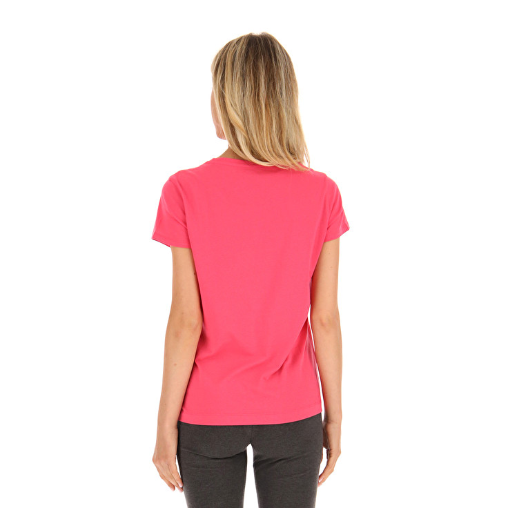 Women Lotto Msc W T-shirts Pink | 68321-OLJW