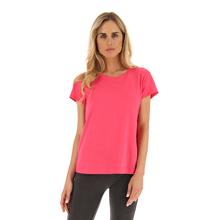 Women Lotto Msc W T-shirts Pink | 68321-OLJW