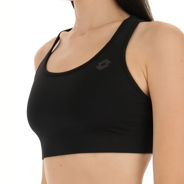 Women Lotto Msp W Top Sports Bra Black | 94260-RMUY