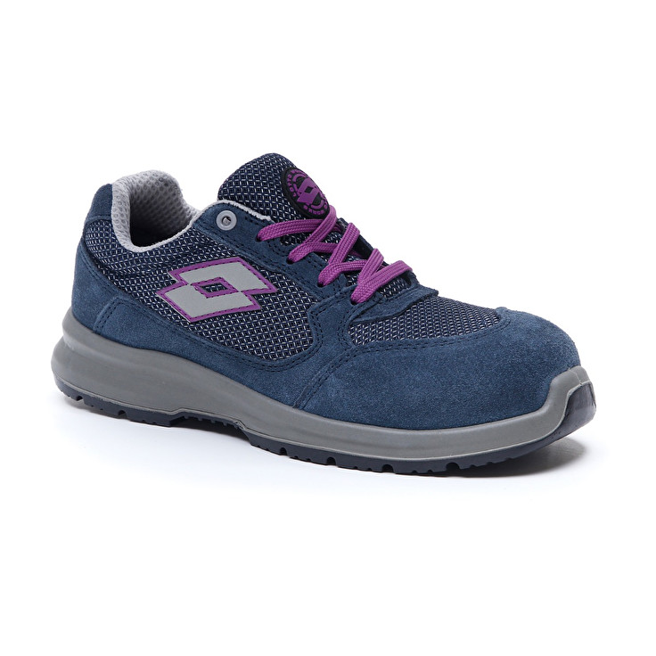 Women Lotto Race 250 S1p W Safety Shoes Blue | 91045-RGSF