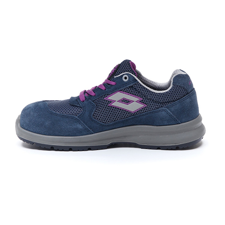 Women Lotto Race 250 S1p W Safety Shoes Blue | 91045-RGSF