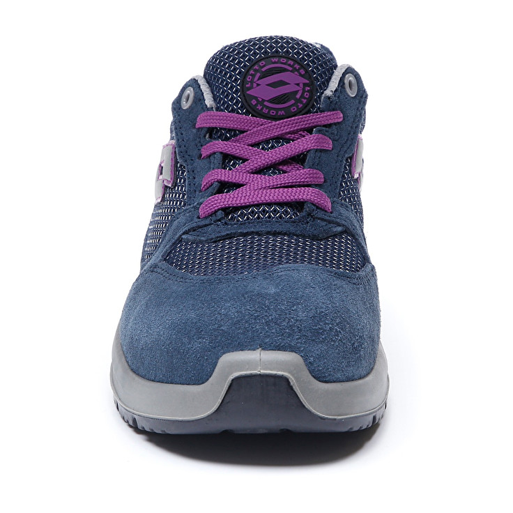 Women Lotto Race 250 S1p W Safety Shoes Blue | 91045-RGSF
