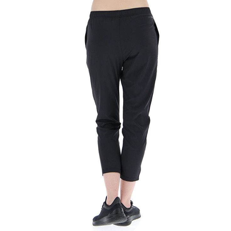 Women Lotto Run Fit W Pants Black | 27953-UZFN
