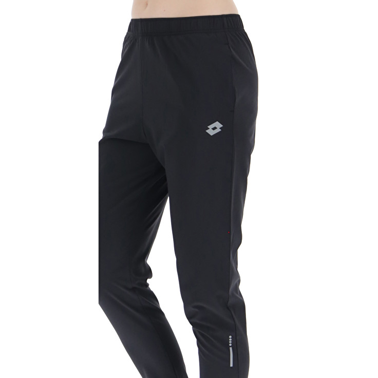 Women Lotto Run Fit W Pants Black | 27953-UZFN