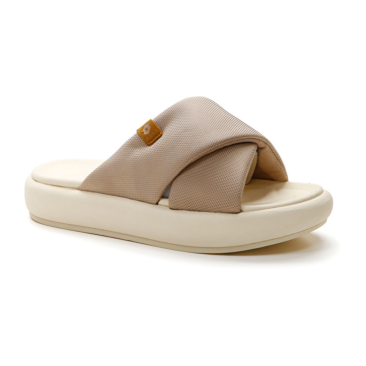 Women Lotto Scirocco 2 W Slippers Beige | 53210-SIKD