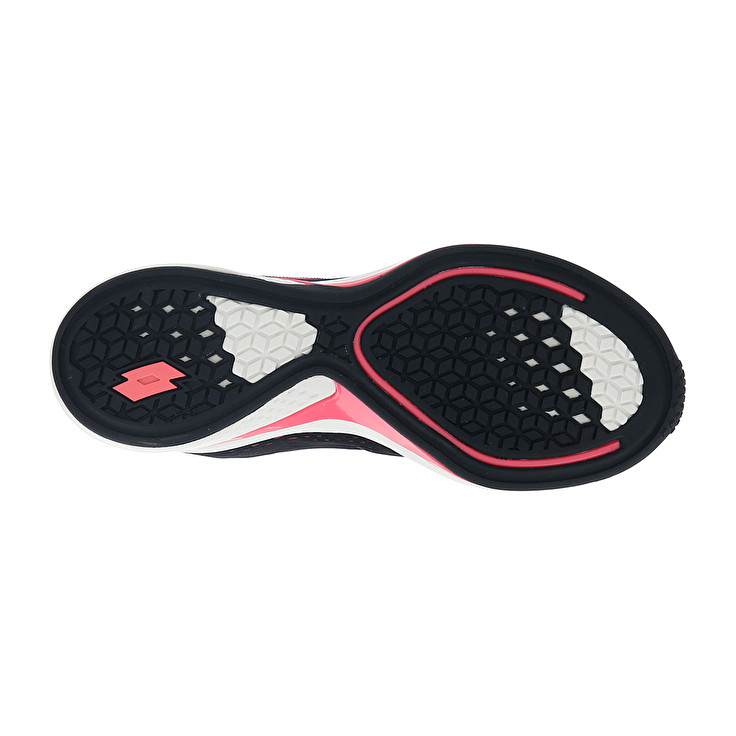 Women Lotto Speedevo 100 W Running Shoes Black / Pink | 59701-BNXM