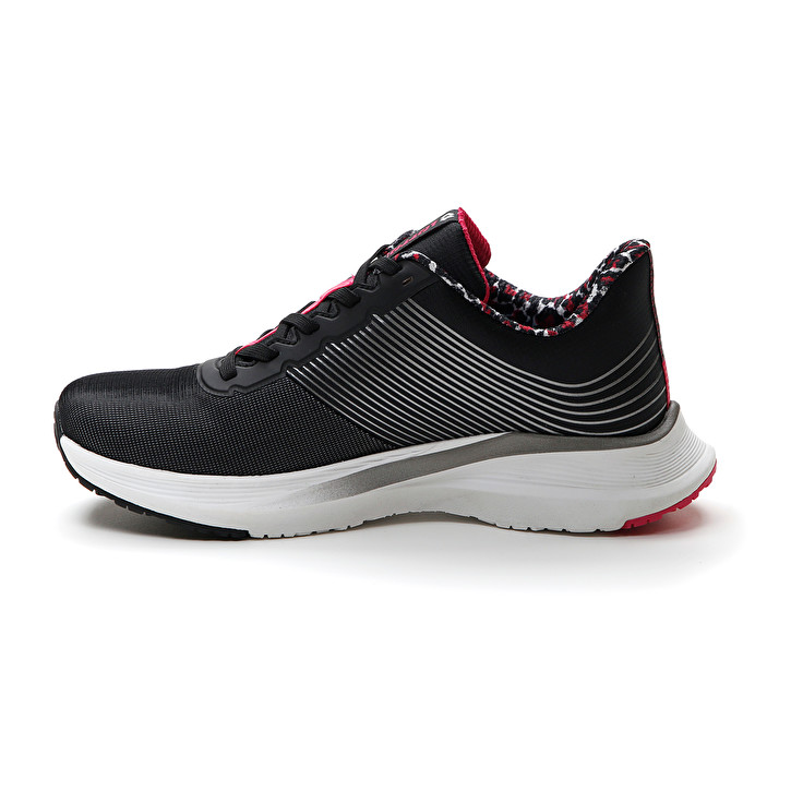Women Lotto Speedevo 700 Ii Prt W Running Shoes Black / Pink | 89654-EAOM