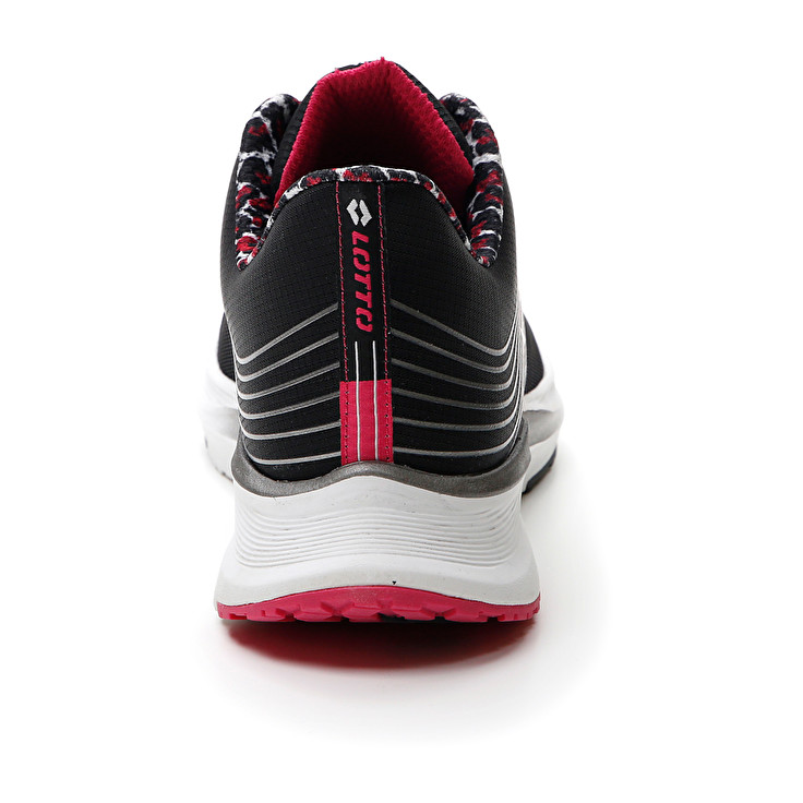 Women Lotto Speedevo 700 Ii Prt W Running Shoes Black / Pink | 89654-EAOM
