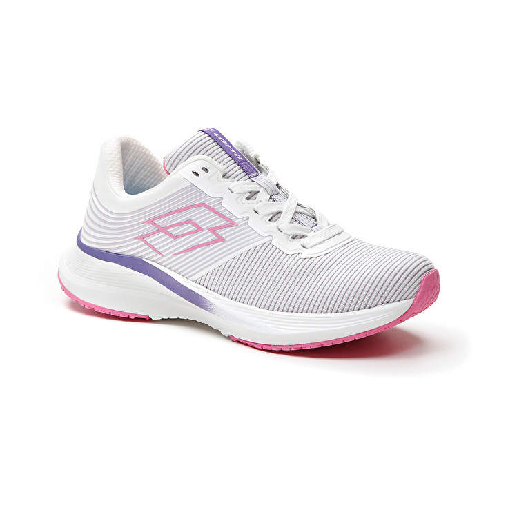 Women Lotto Speedevo 701 Iii W Running Shoes White / Purple / Purple | 42391-NQTL