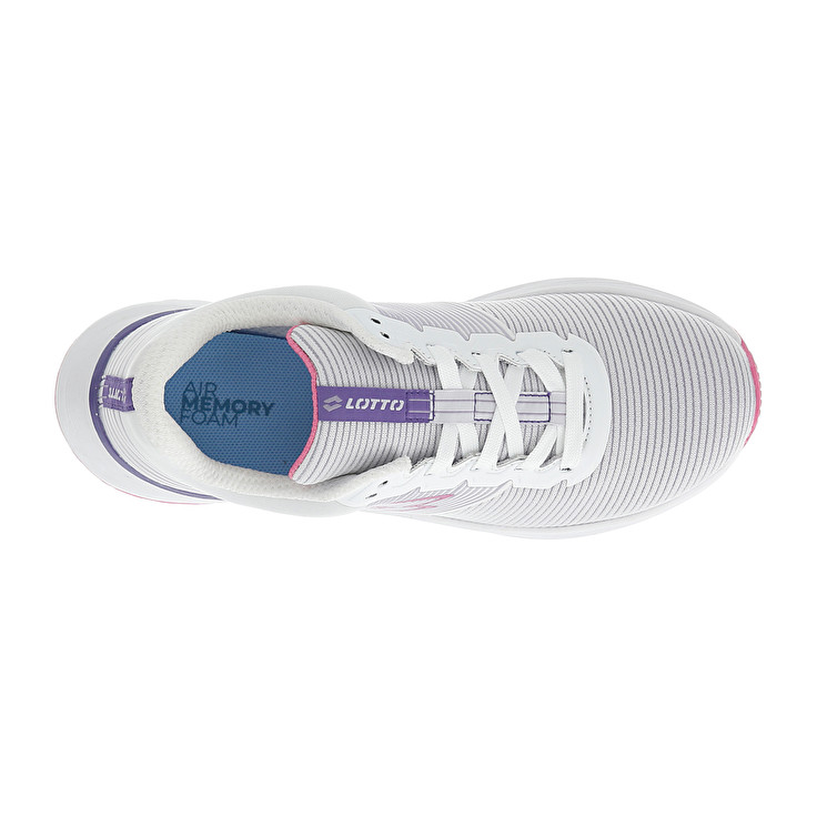 Women Lotto Speedevo 701 Iii W Running Shoes White / Purple / Purple | 42391-NQTL