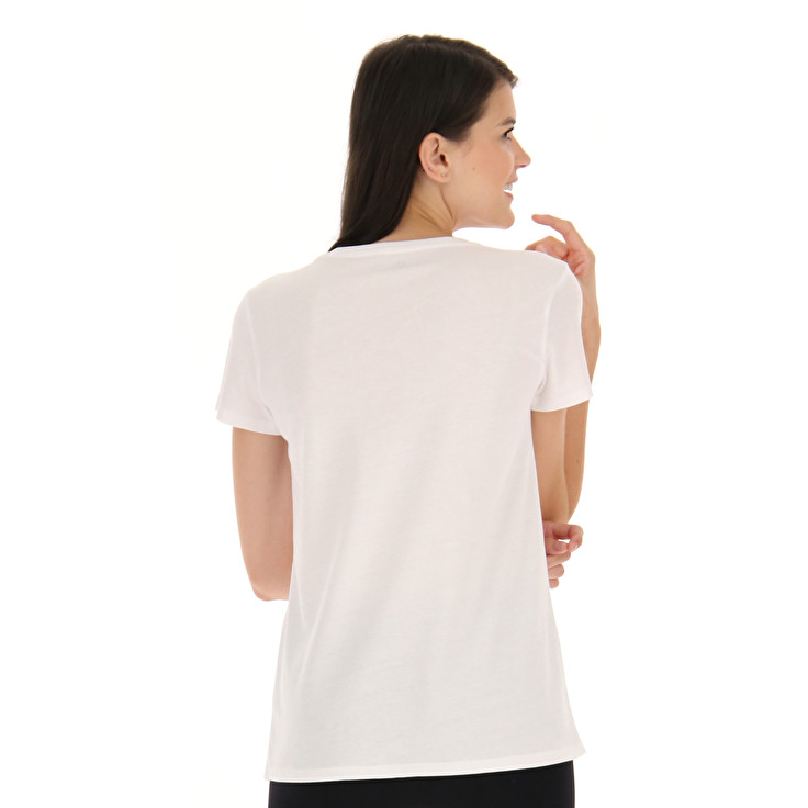 Women Lotto Squadra W Ii Lotto T-shirts White | 90147-KRDZ