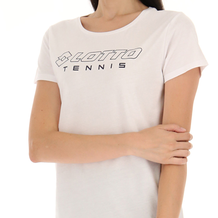 Women Lotto Squadra W Ii Lotto T-shirts White | 90147-KRDZ