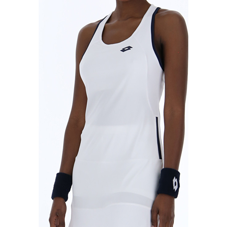 Women Lotto Squadra W Ii Pl Dress White | 83405-DRMQ
