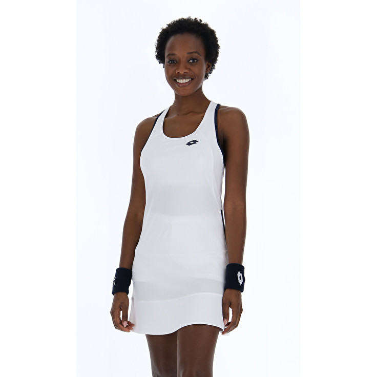Women Lotto Squadra W Ii Pl Dress White | 83405-DRMQ