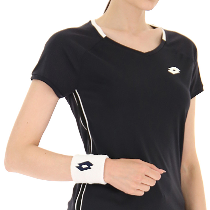 Women Lotto Squadra W Ii Pl T-shirts Black | 58609-UNBT