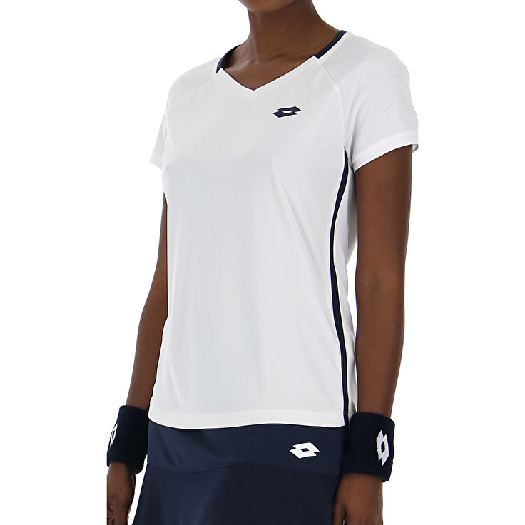 Women Lotto Squadra W Ii Pl T-shirts White | 65183-QGHU