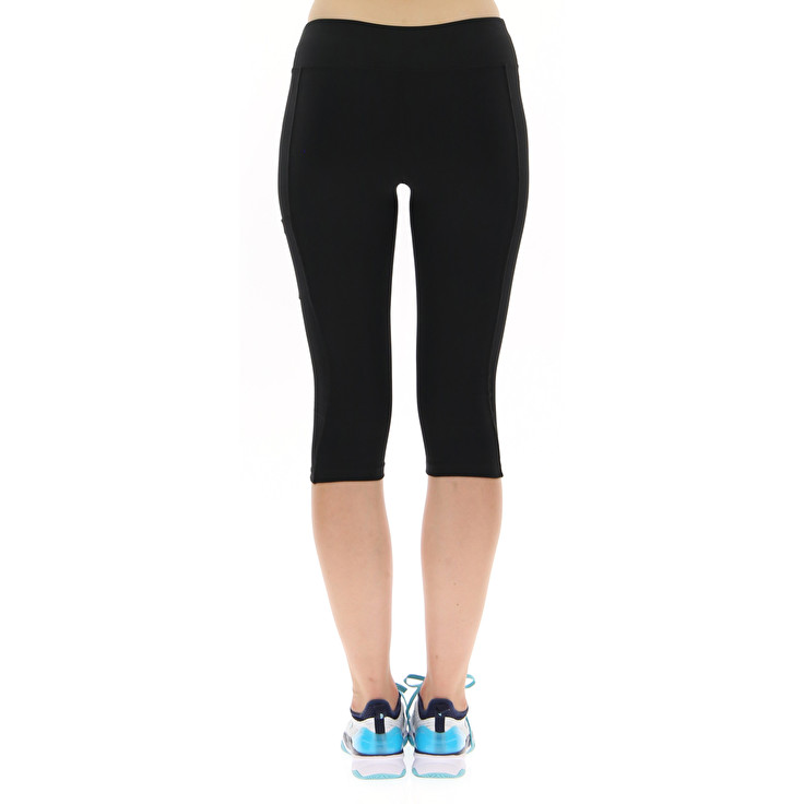 Women Lotto Squadra W Mid Pl Pants Black | 36549-NSRX