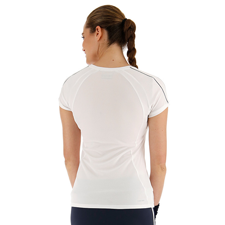 Women Lotto Squadra W T-shirts White | 21598-AMPC