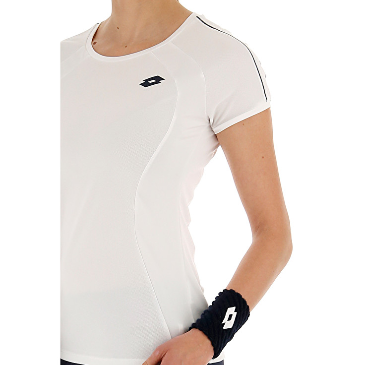 Women Lotto Squadra W T-shirts White | 21598-AMPC