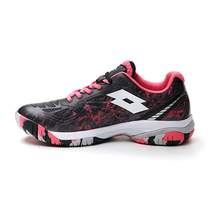 Women Lotto Superrapida 200 Iv W Paddle Shoes Black / Pink | 65741-KAHL