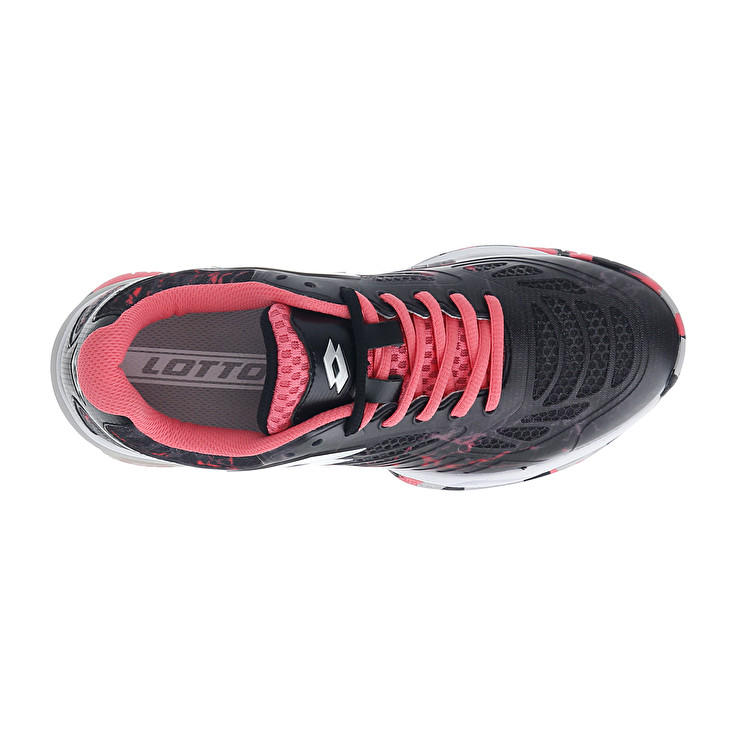 Women Lotto Superrapida 200 Iv W Paddle Shoes Black / Pink | 65741-KAHL