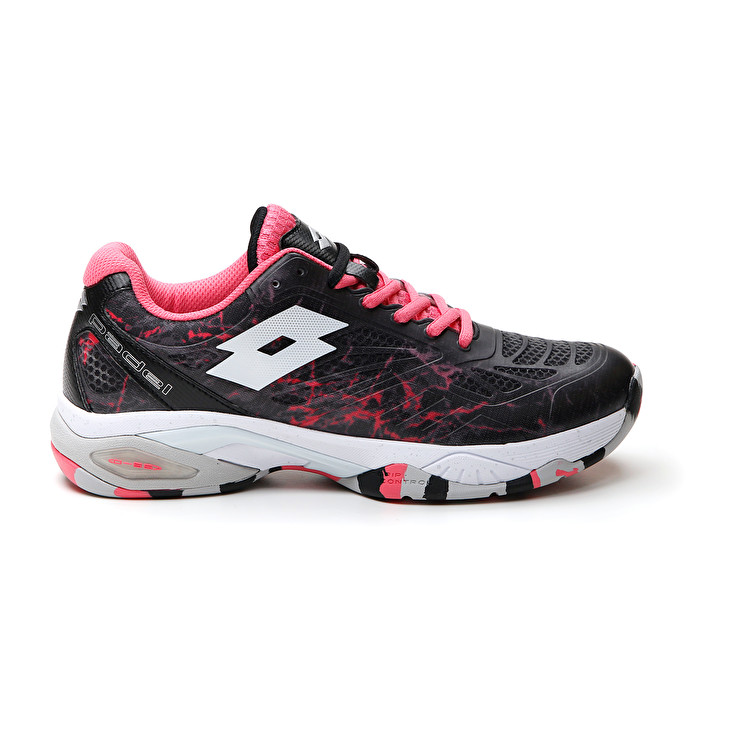 Women Lotto Superrapida 200 Iv W Paddle Shoes Black / Pink | 65741-KAHL