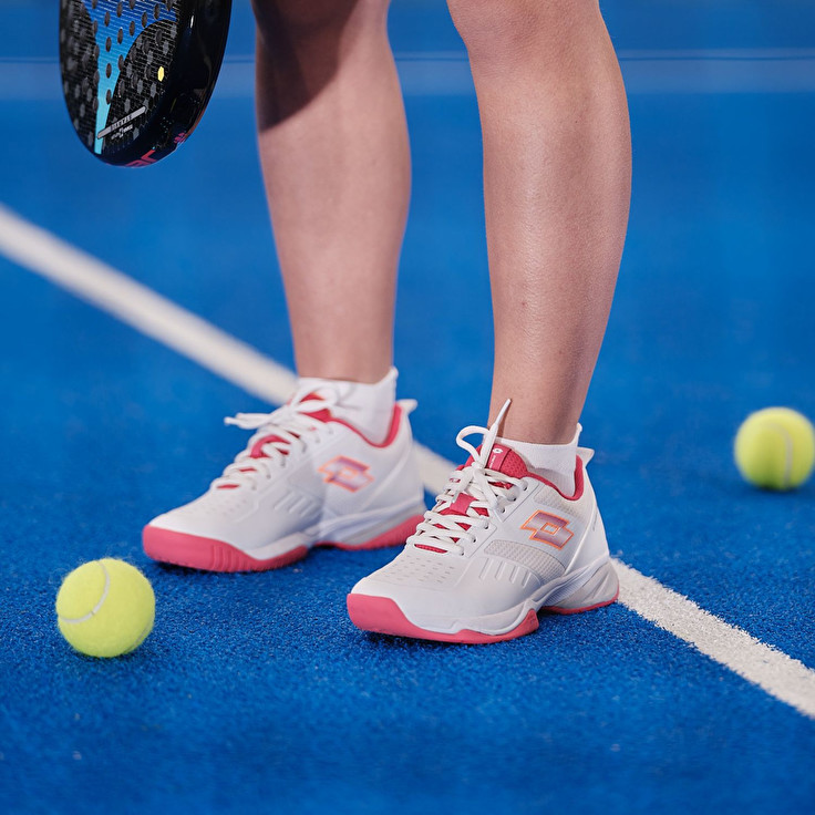 Women Lotto Superrapida 400 V W Paddle Shoes White / Red | 48203-AVZH