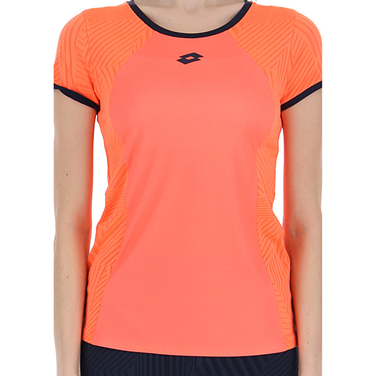 Women Lotto Superrapida W V T-shirts Coral | 02469-DABY