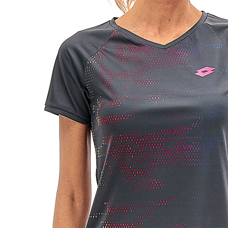 Women Lotto Superrapida W Vii T-shirts Grey | 65208-FDAV