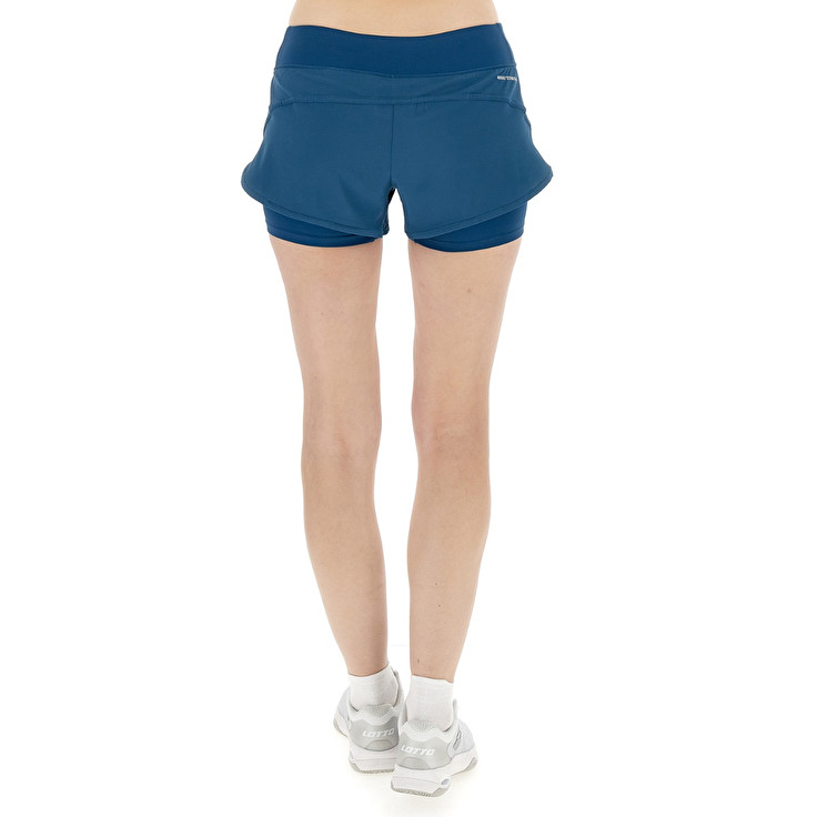 Women Lotto Tech W I - D1 Shorts Blue | 01547-LGCK